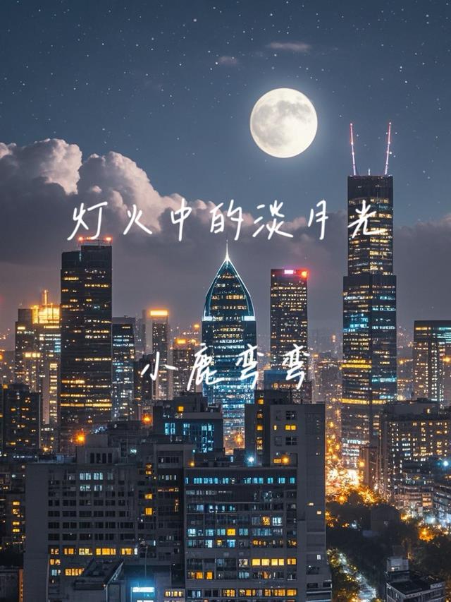 灯火中的淡月光